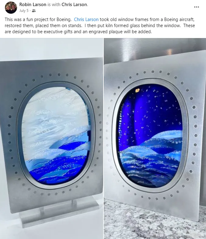 Boeing Window Frame Executive Gifts