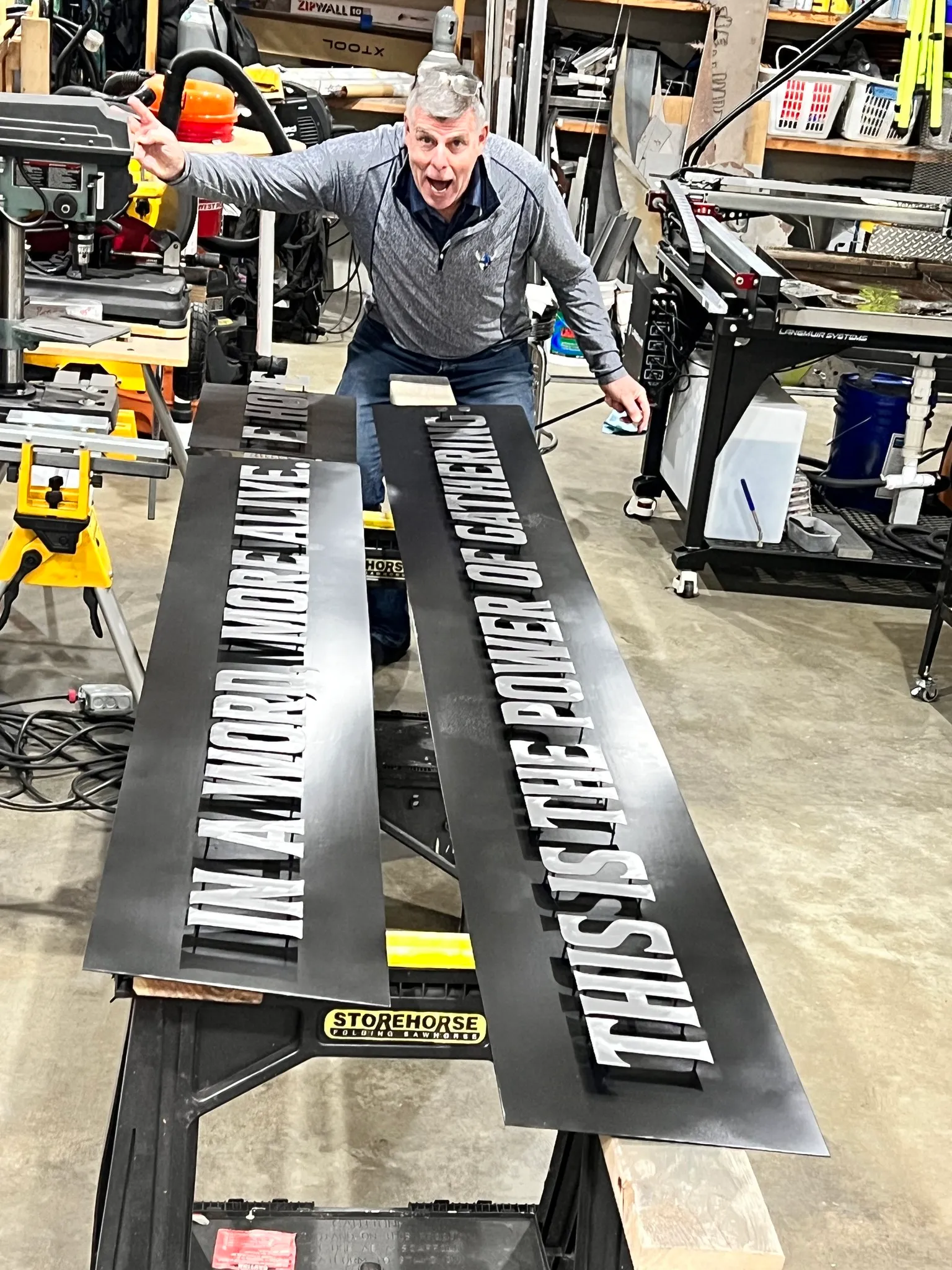 New Sculpture/Sign at Tapped in Mill Creek