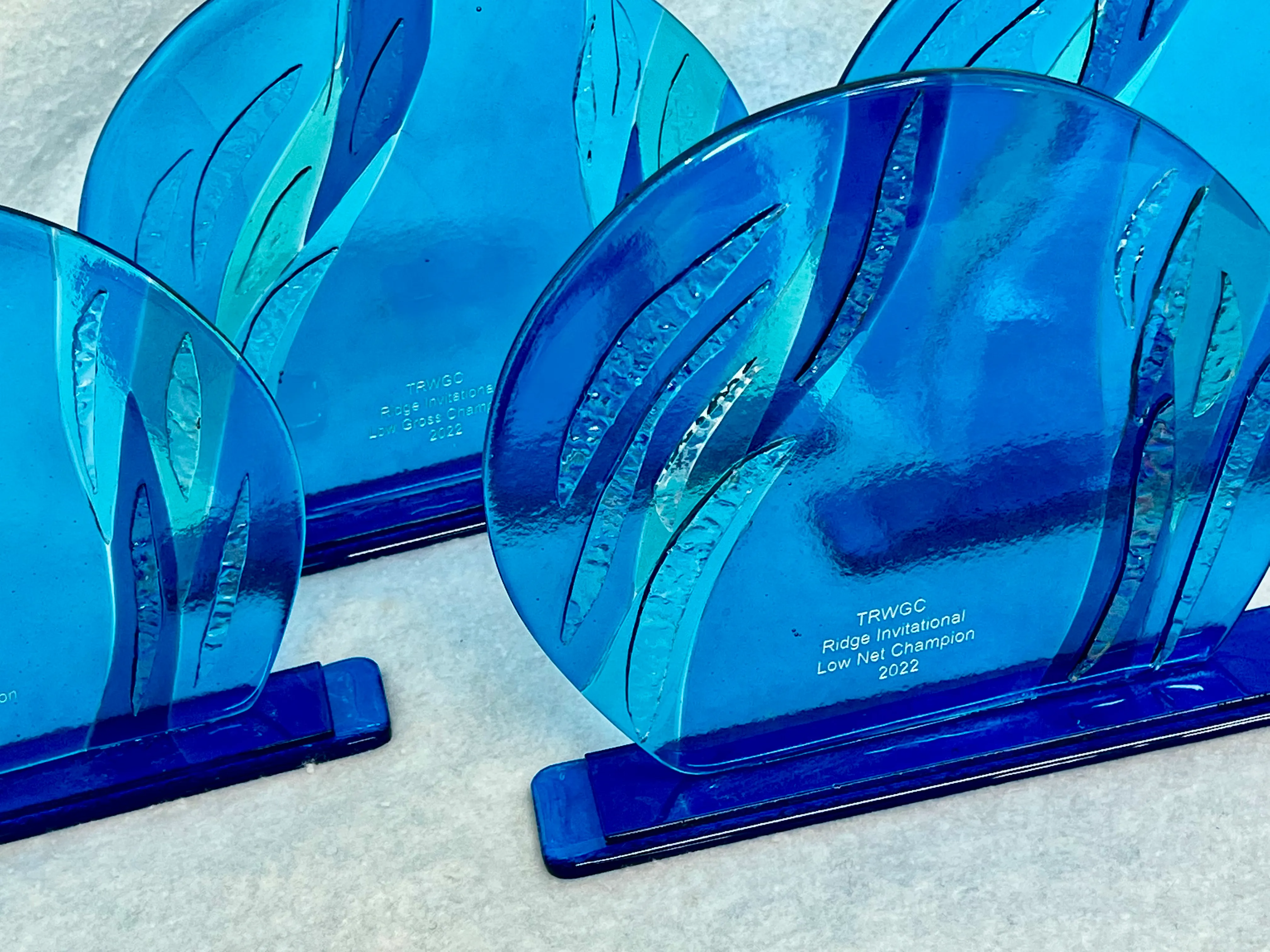 Elegant glass recognition award