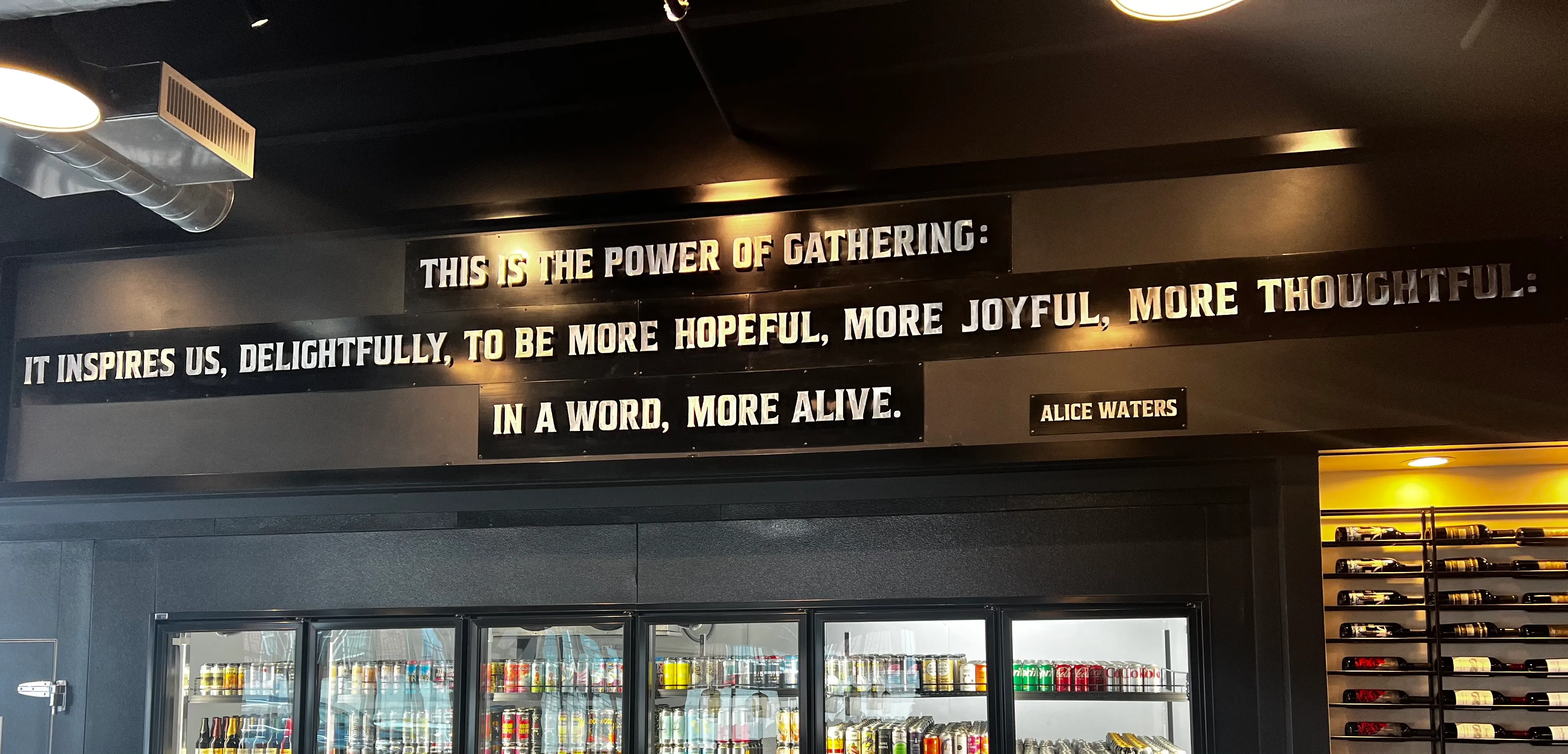 Metal sign with plasma-cut design