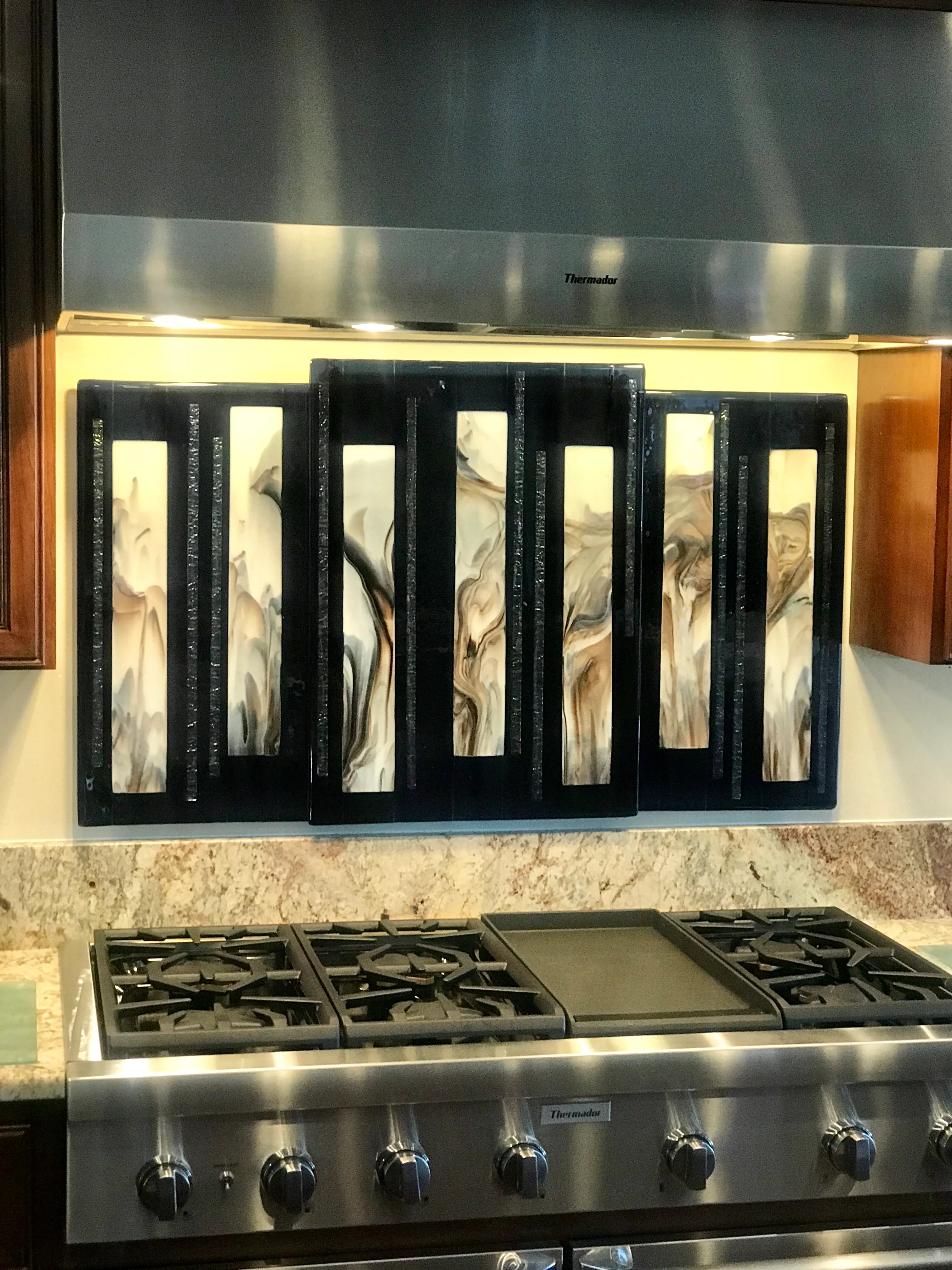 Detailed glass sculpture capturing light and color