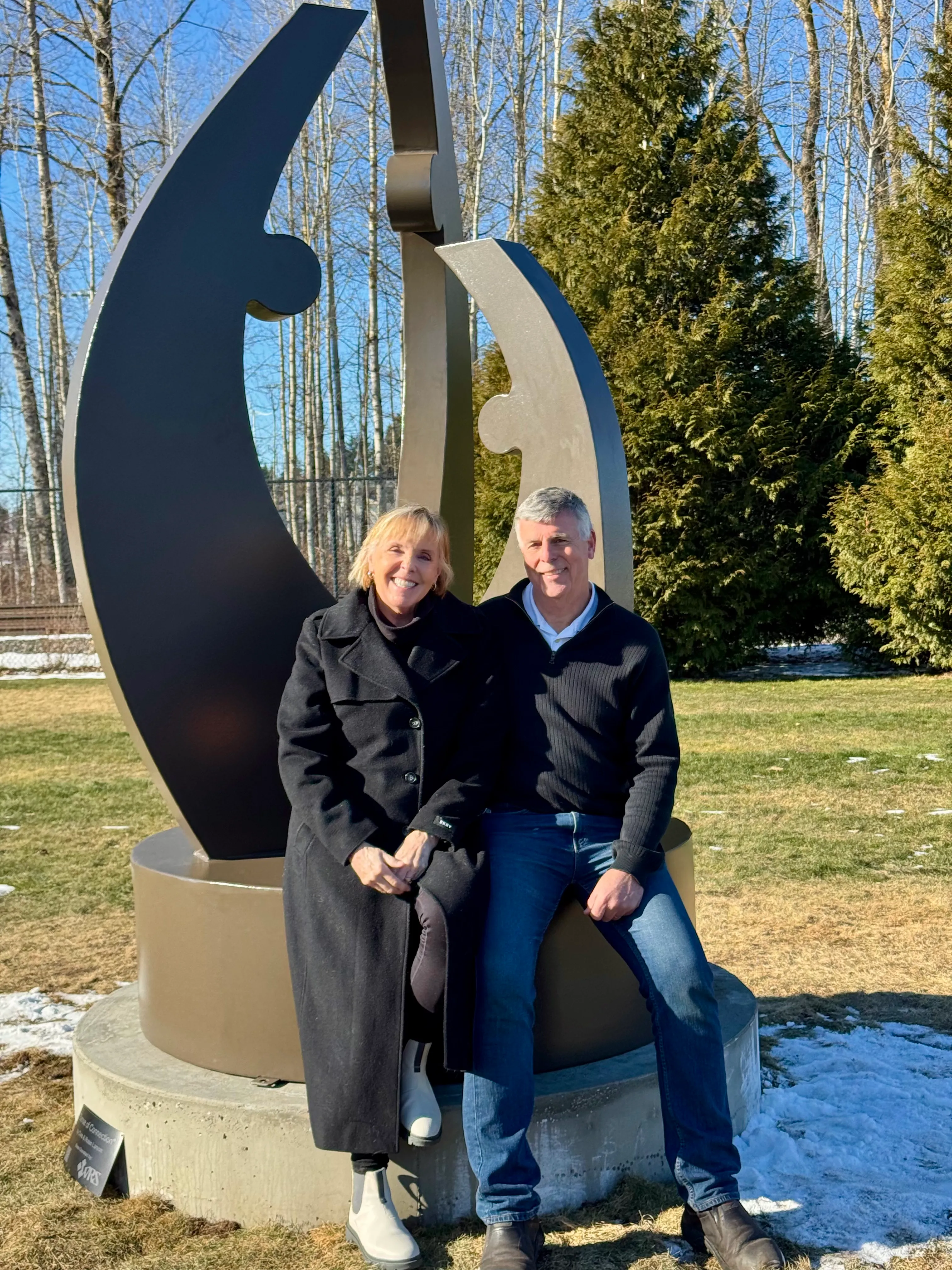 Metal sculpture by Chris Larson